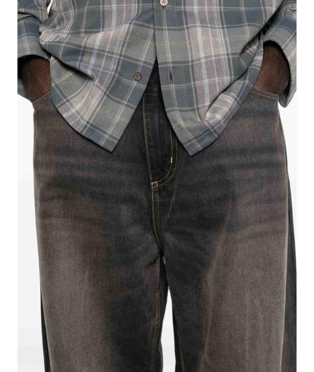 CARHARTT Черные хлопковые прямые джинсы, фото 4