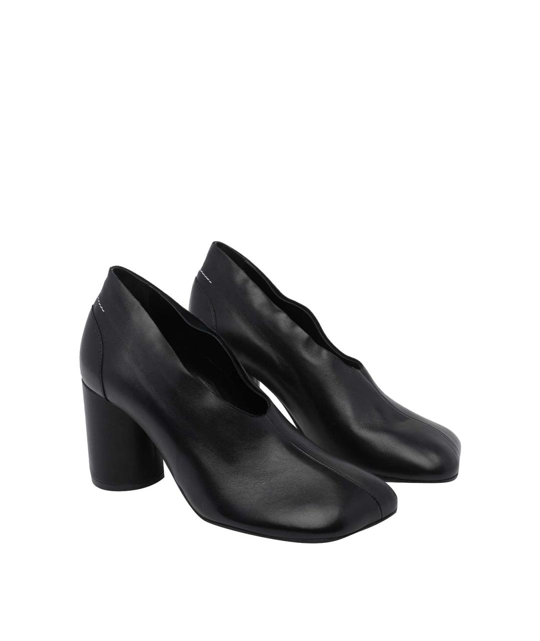 MM6 MAISON MARGIELA Черные кожаные туфли, фото 2