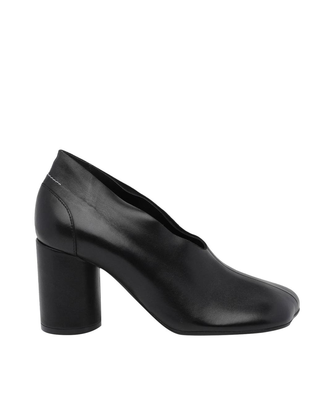 MM6 MAISON MARGIELA Черные кожаные туфли, фото 1