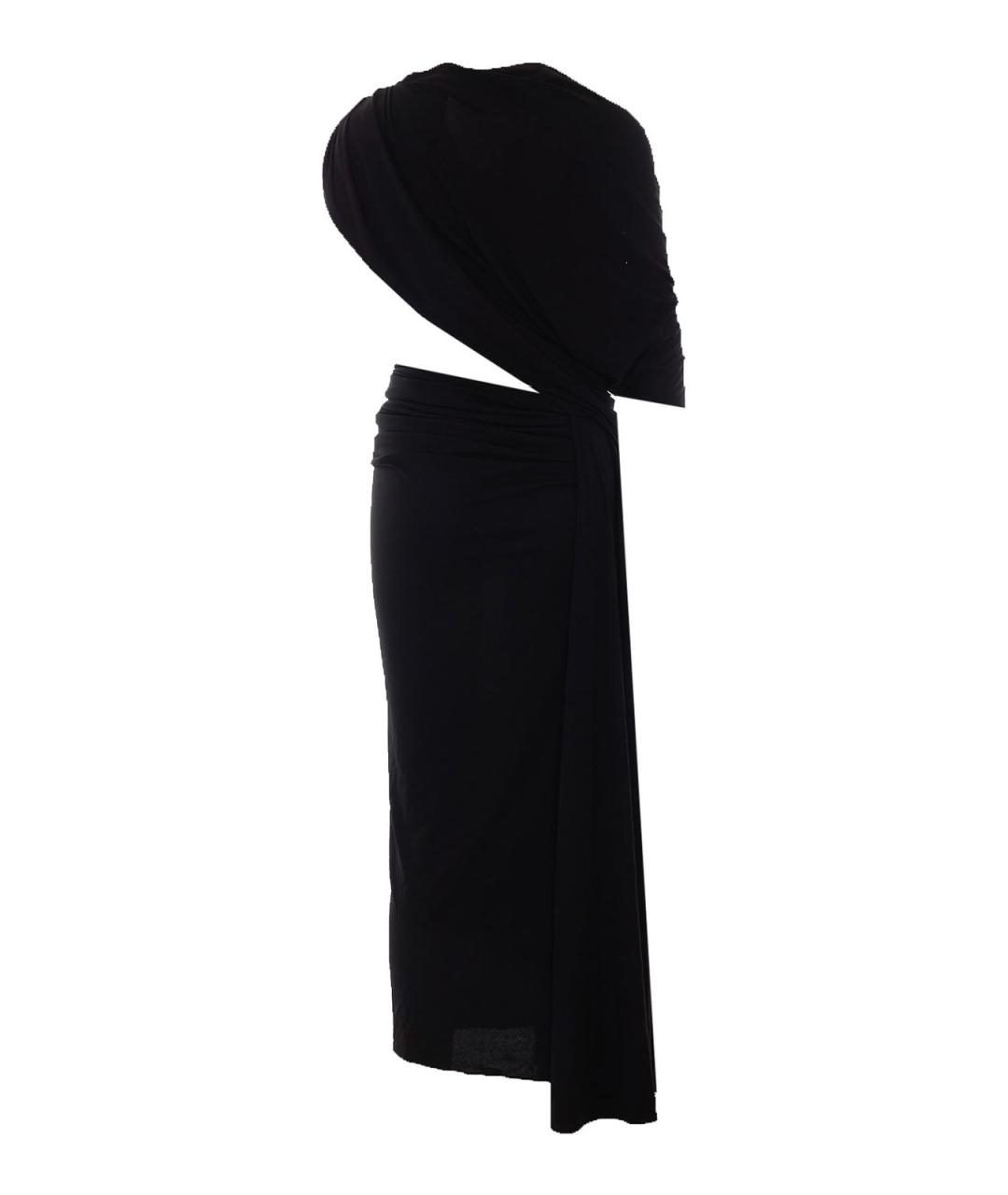 BALENCIAGA Черное вискозное вечернее платье, фото 2