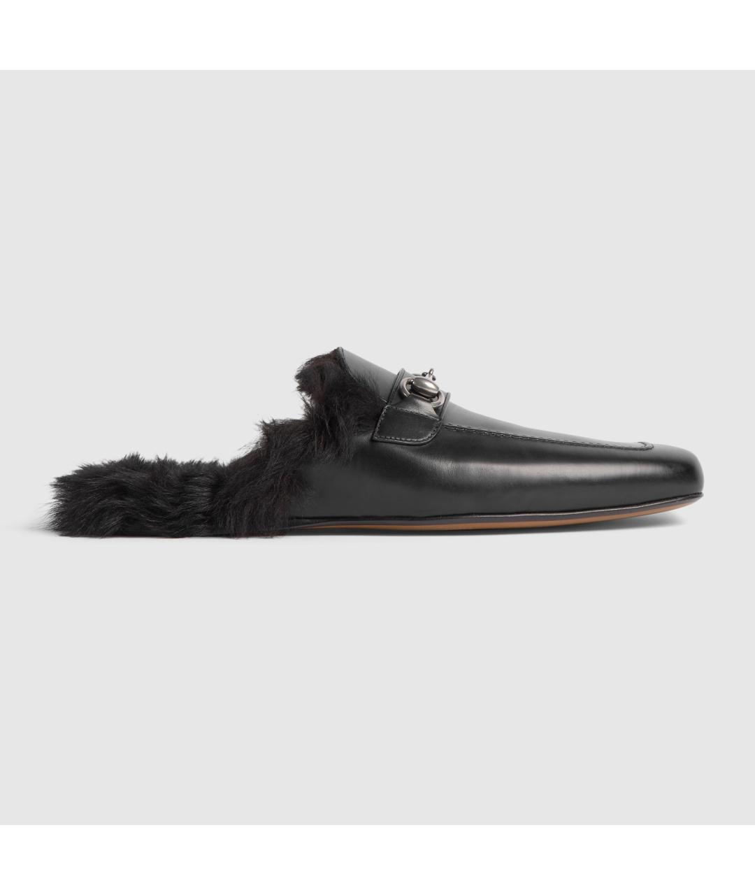 GUCCI Черные кожаные лоферы, фото 4