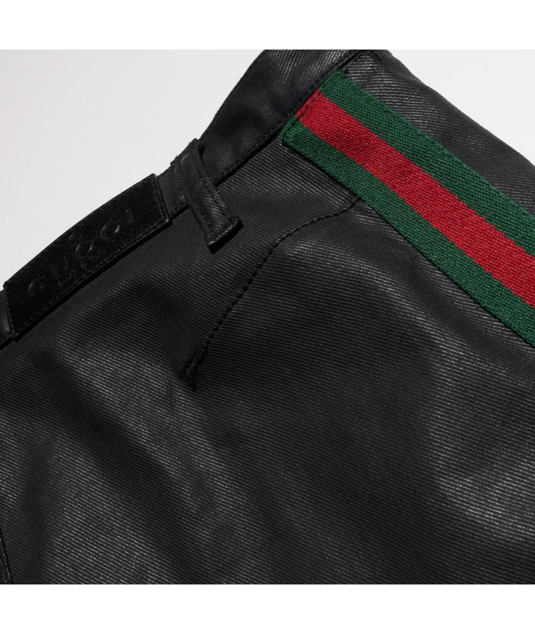 GUCCI Черные хлопковые прямые джинсы, фото 3