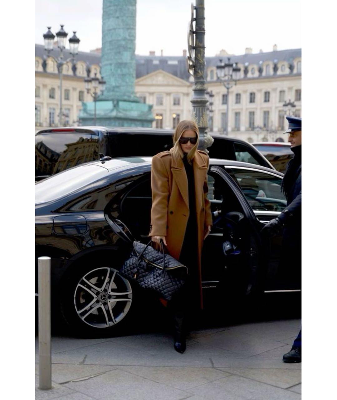 SAINT LAURENT Черная кожаная дорожная/спортивная сумка, фото 4