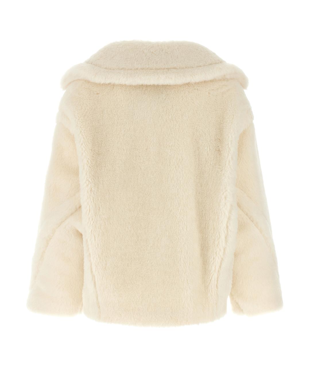 MAX MARA Белое шерстяное пальто, фото 2