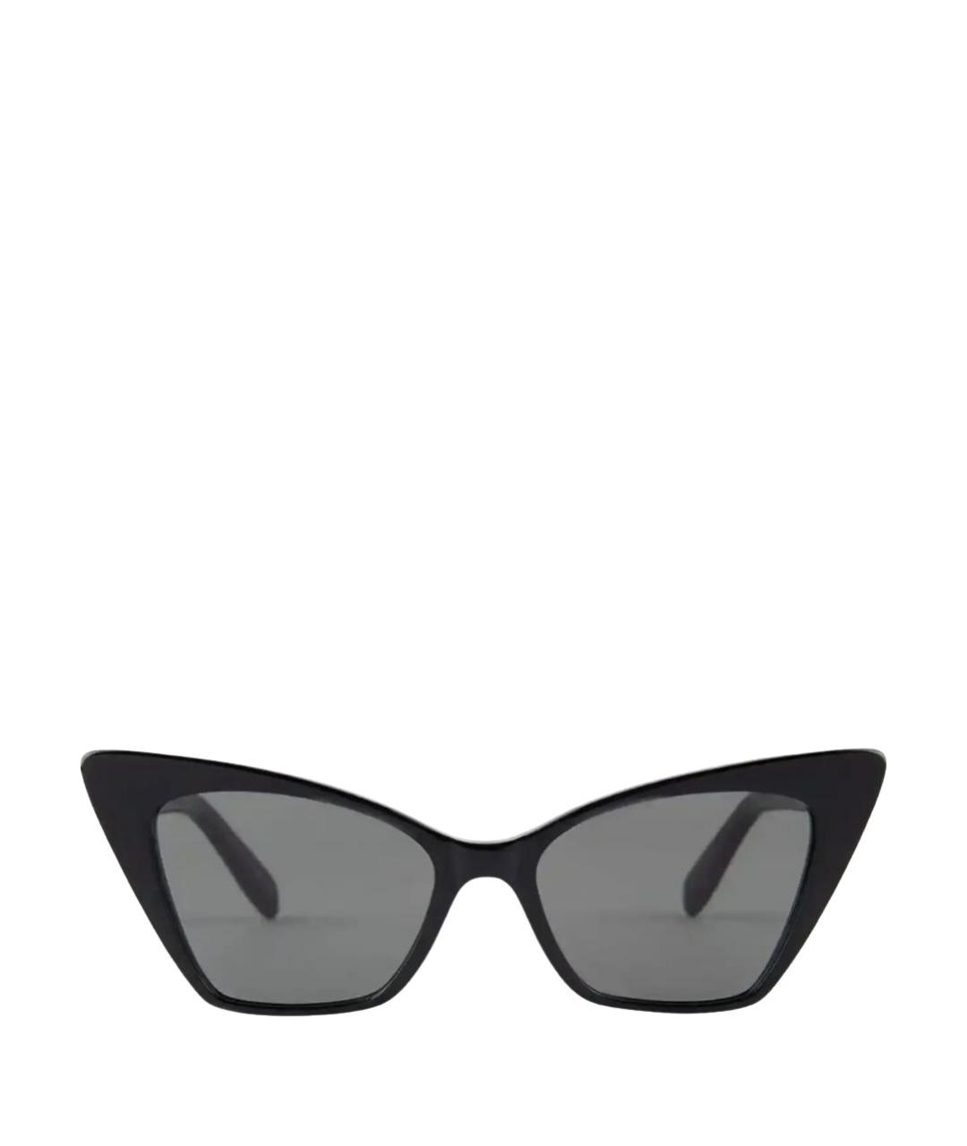 SAINT LAURENT Черные пластиковые солнцезащитные очки, фото 1