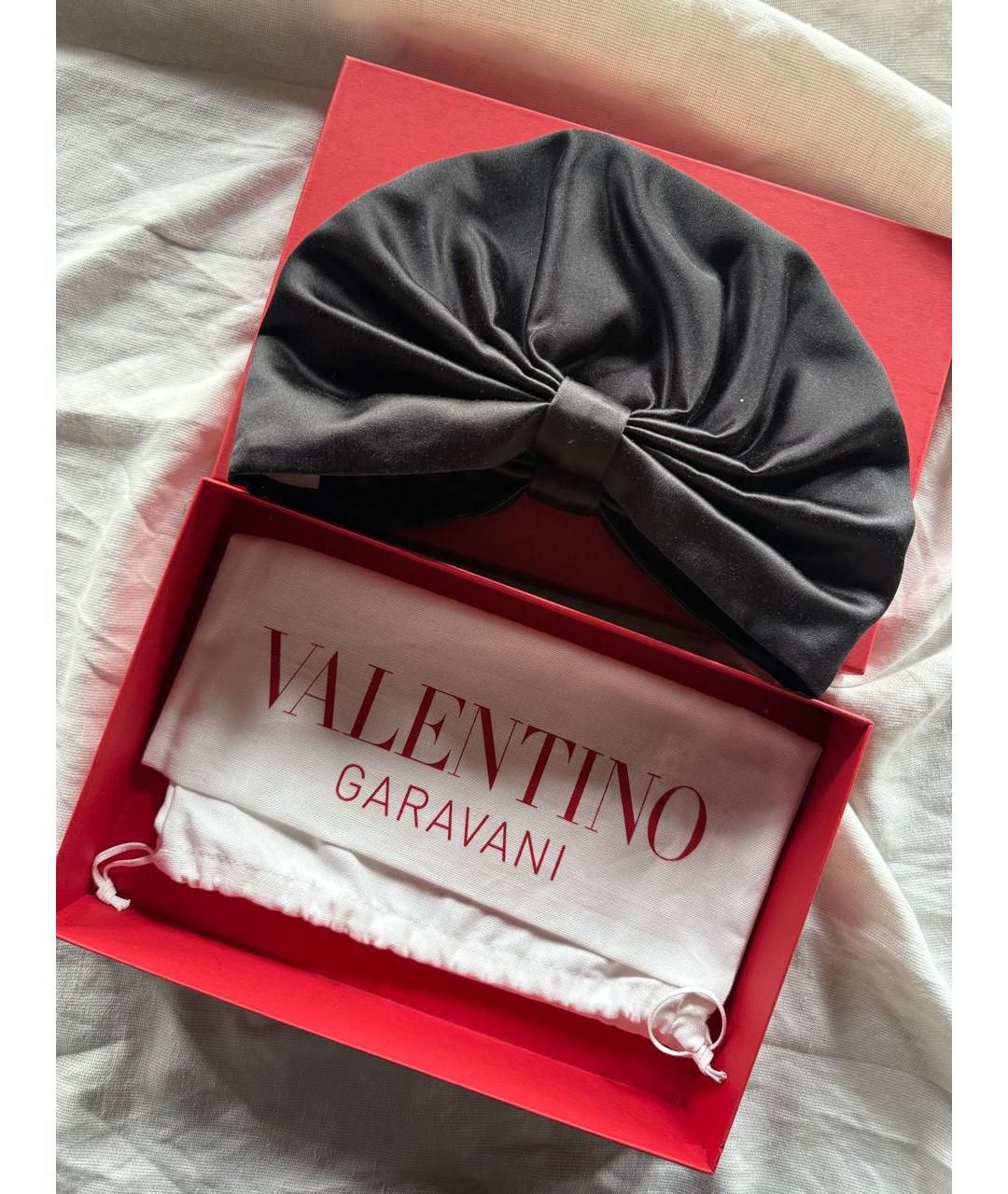 VALENTINO Черная шапка, фото 4