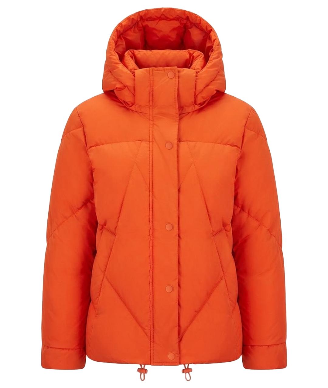 MAX MARA Оранжевая полиэстеровая куртка, фото 1