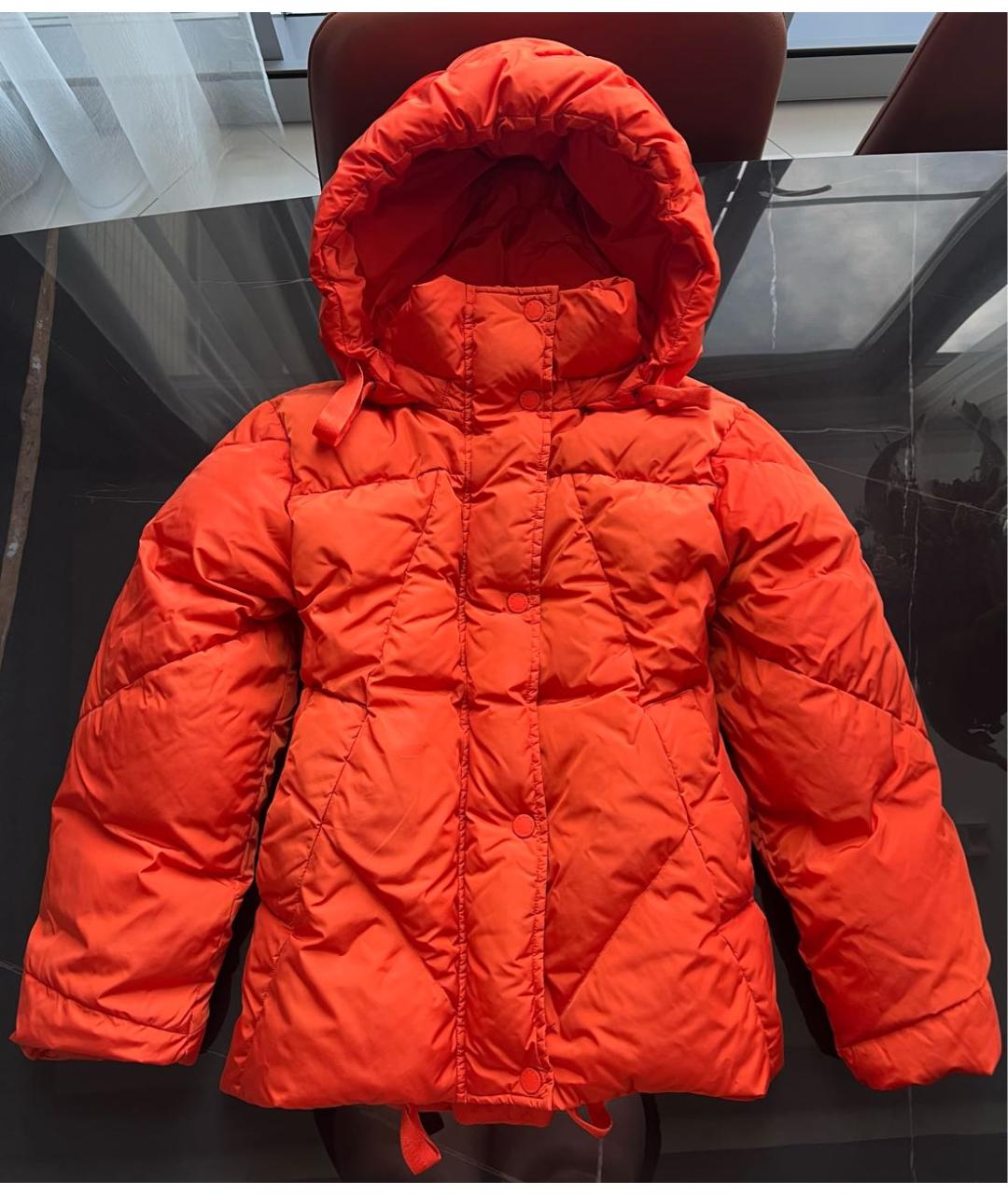 MAX MARA Оранжевая полиэстеровая куртка, фото 7