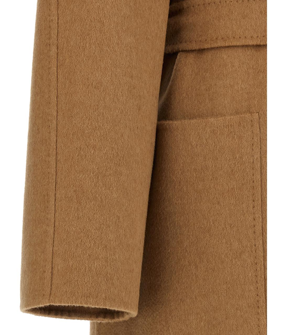 MAX MARA Бежевое шерстяное пальто, фото 4
