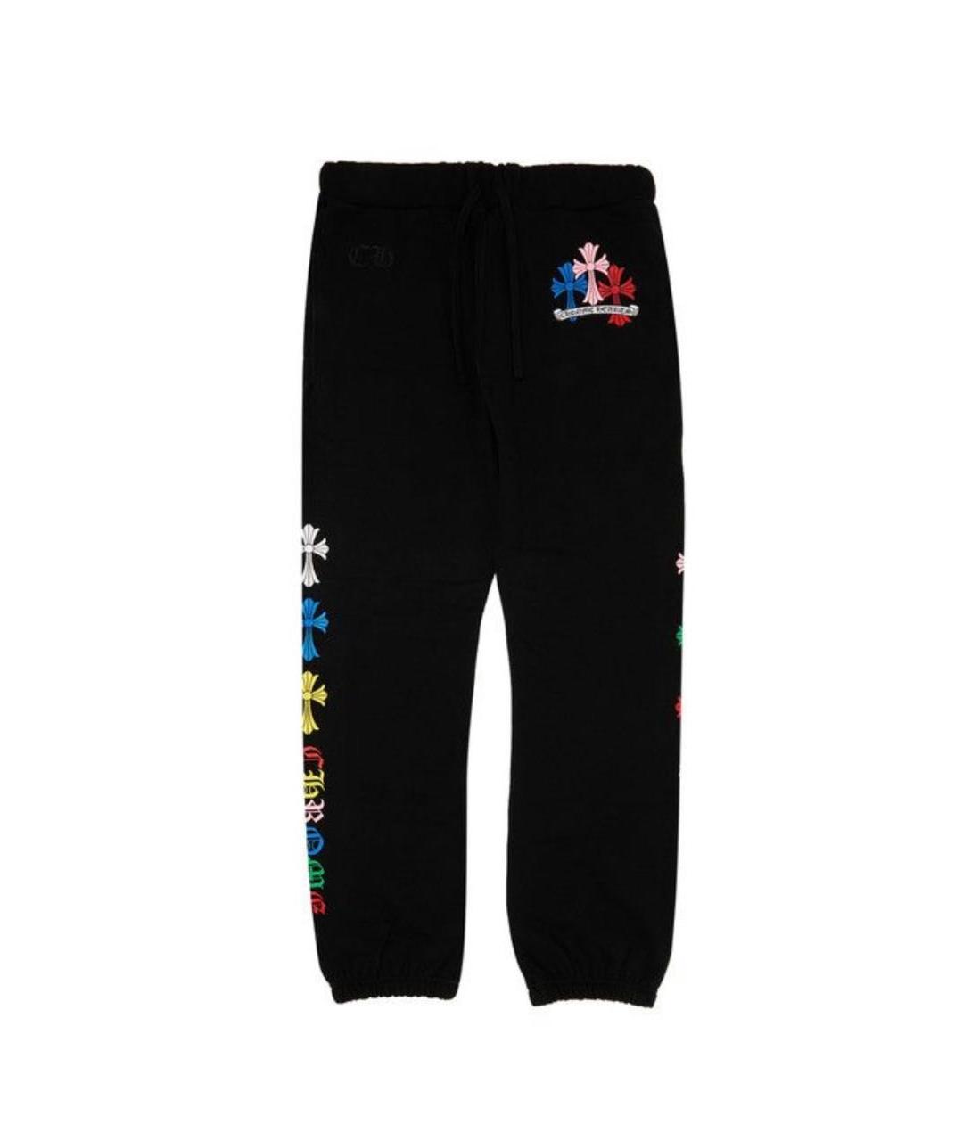 CHROME HEARTS Черные хлопковые повседневные брюки, фото 5