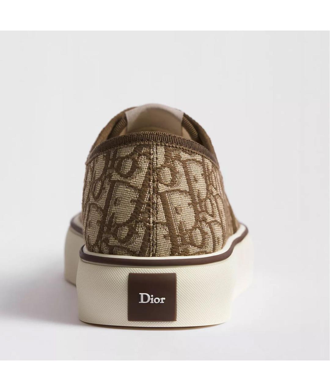 CHRISTIAN DIOR Коричневые низкие кроссовки / кеды, фото 4