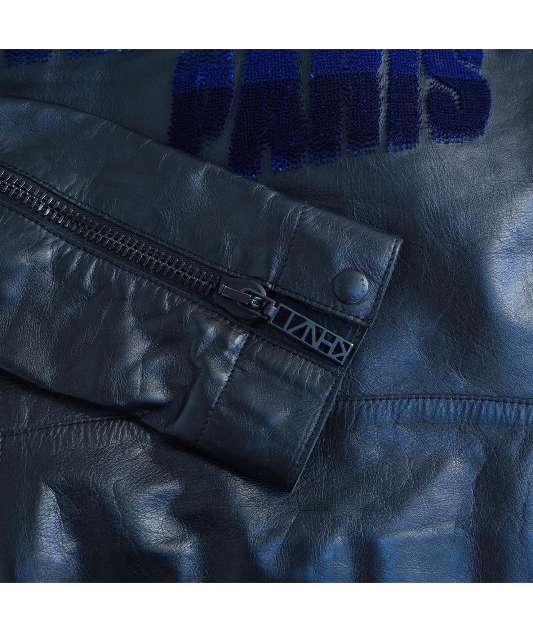 KENZO Черная кожаная куртка, фото 6