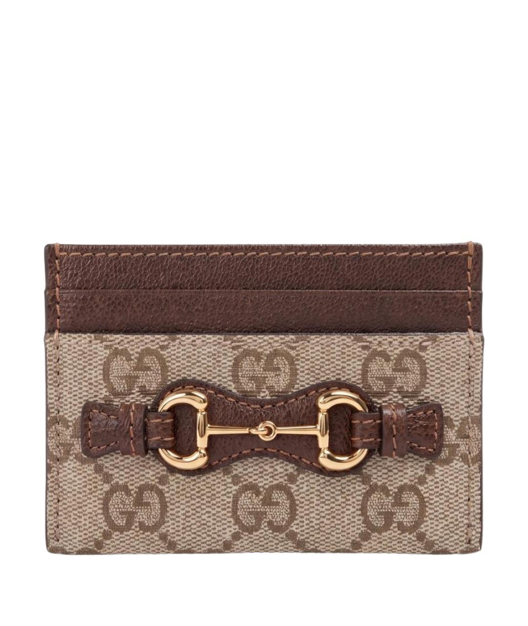 GUCCI Коричневый кардхолдер, фото 1