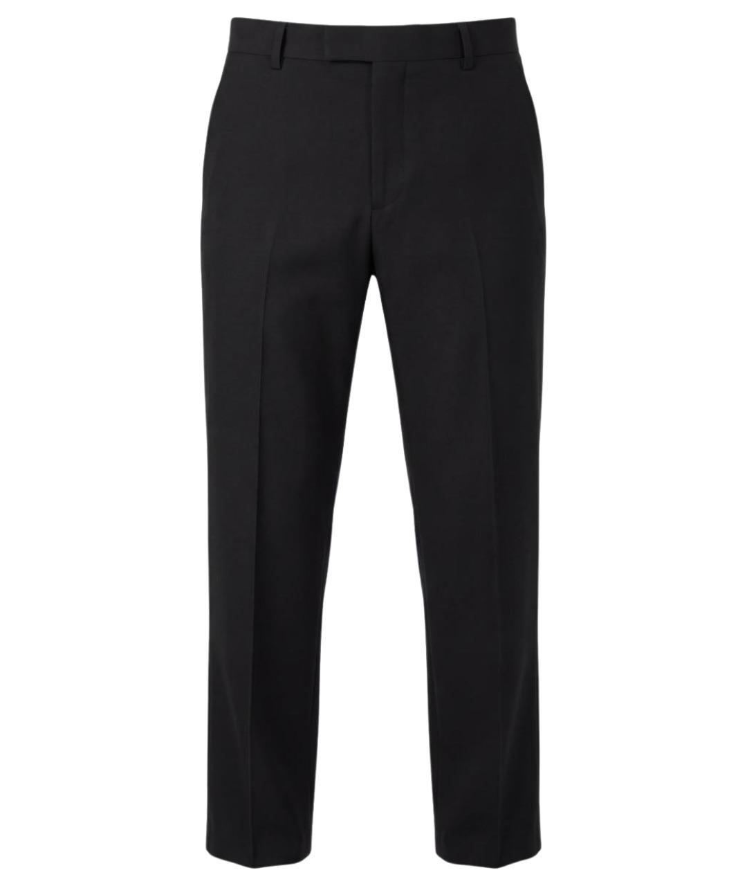 SAINT LAURENT Черные шерстяные классические брюки, фото 1