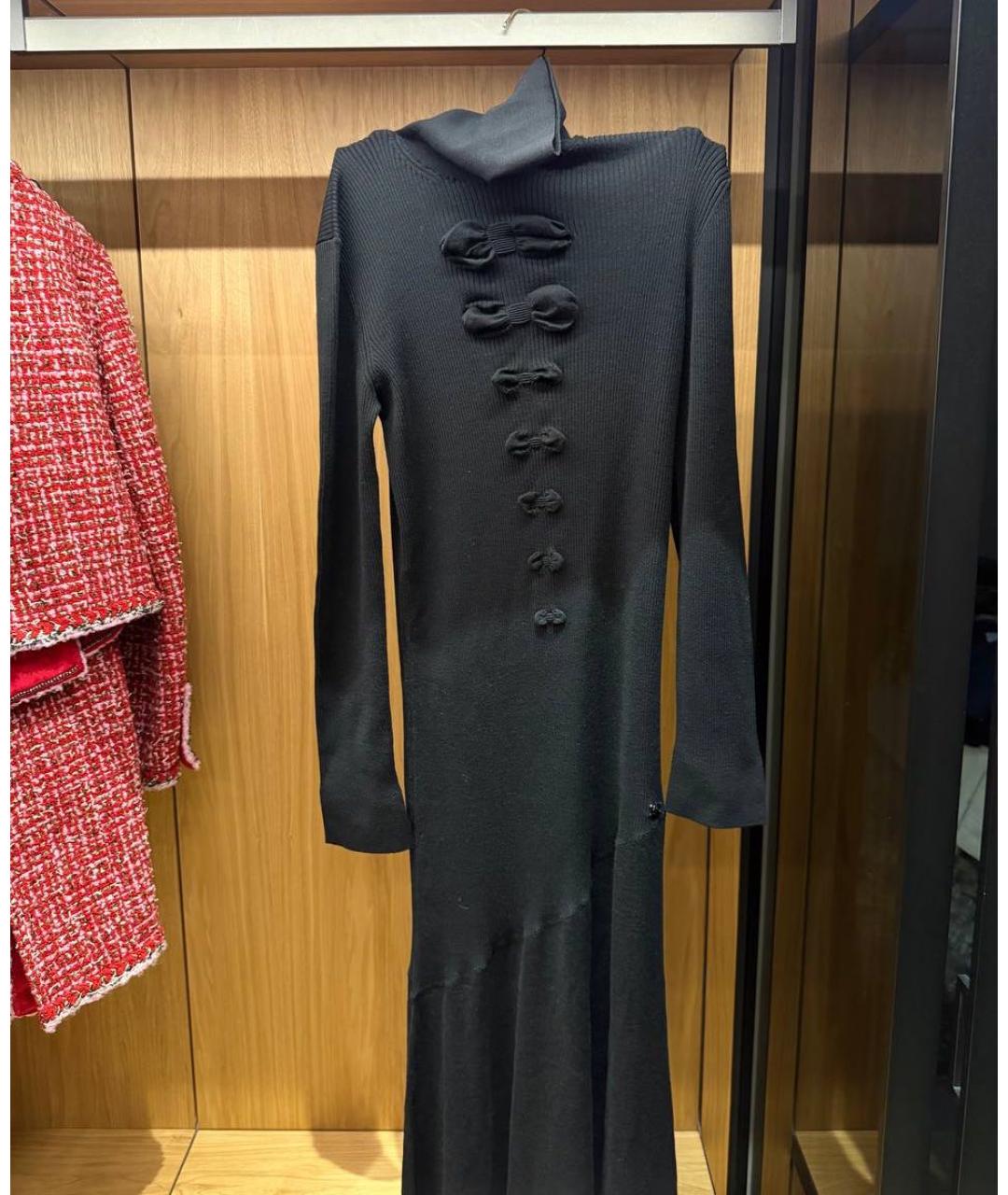 CHANEL Черное повседневное платье, фото 4