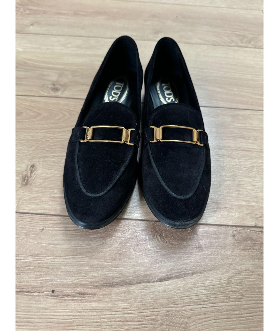 TOD'S Черные замшевые лоферы, фото 3