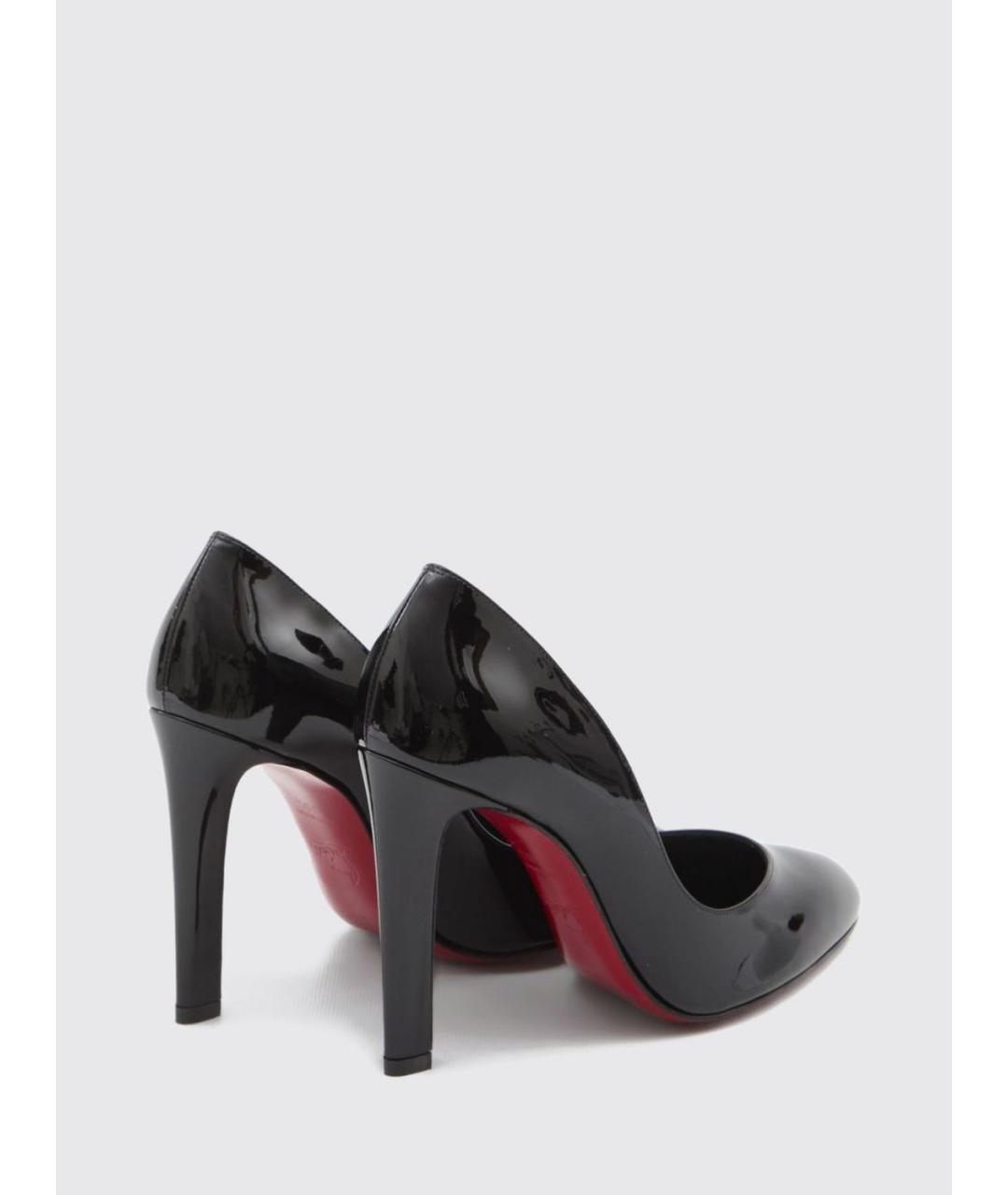 CHRISTIAN LOUBOUTIN Черные кожаные туфли, фото 3