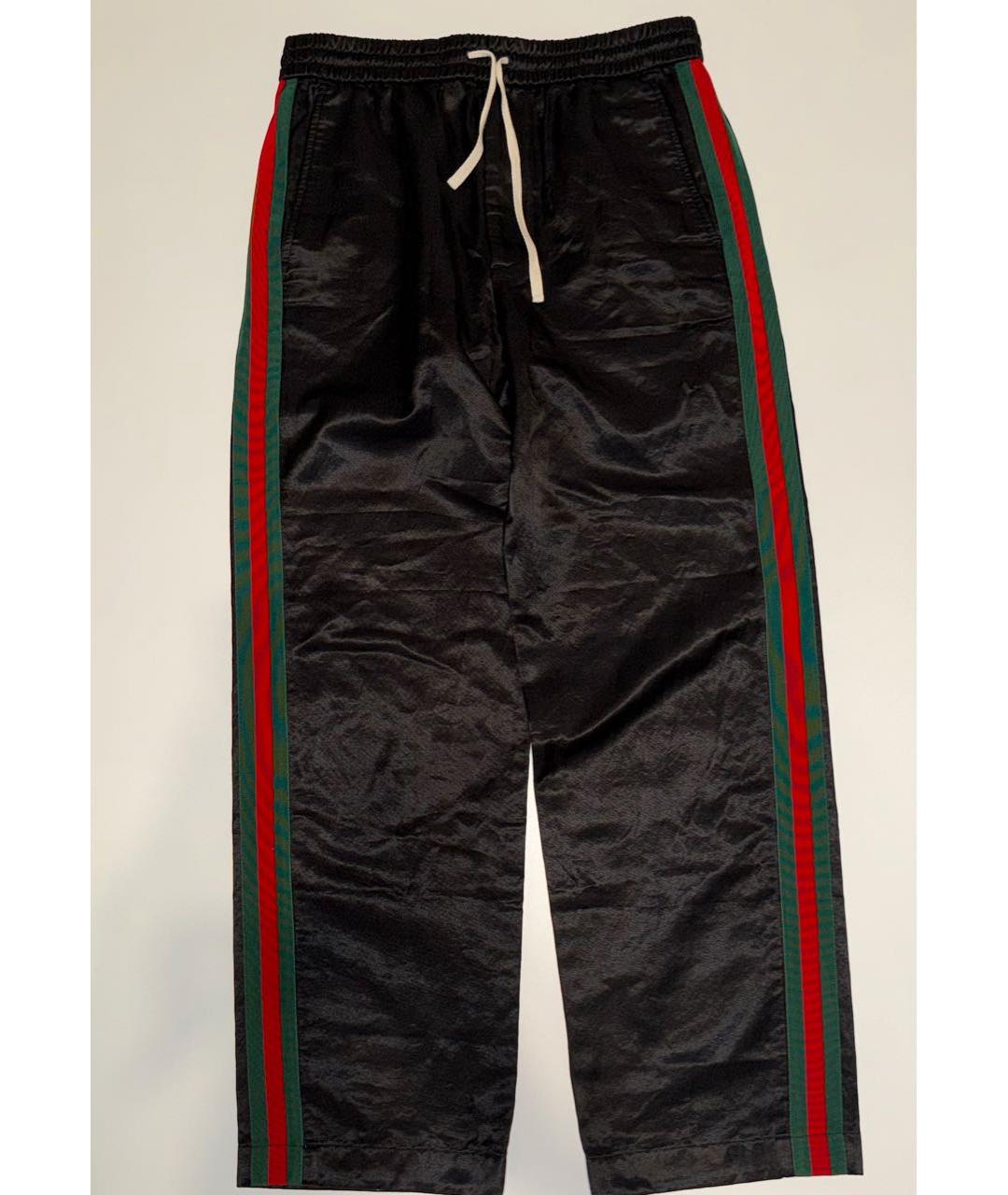 GUCCI Черные хлопковые повседневные брюки, фото 6