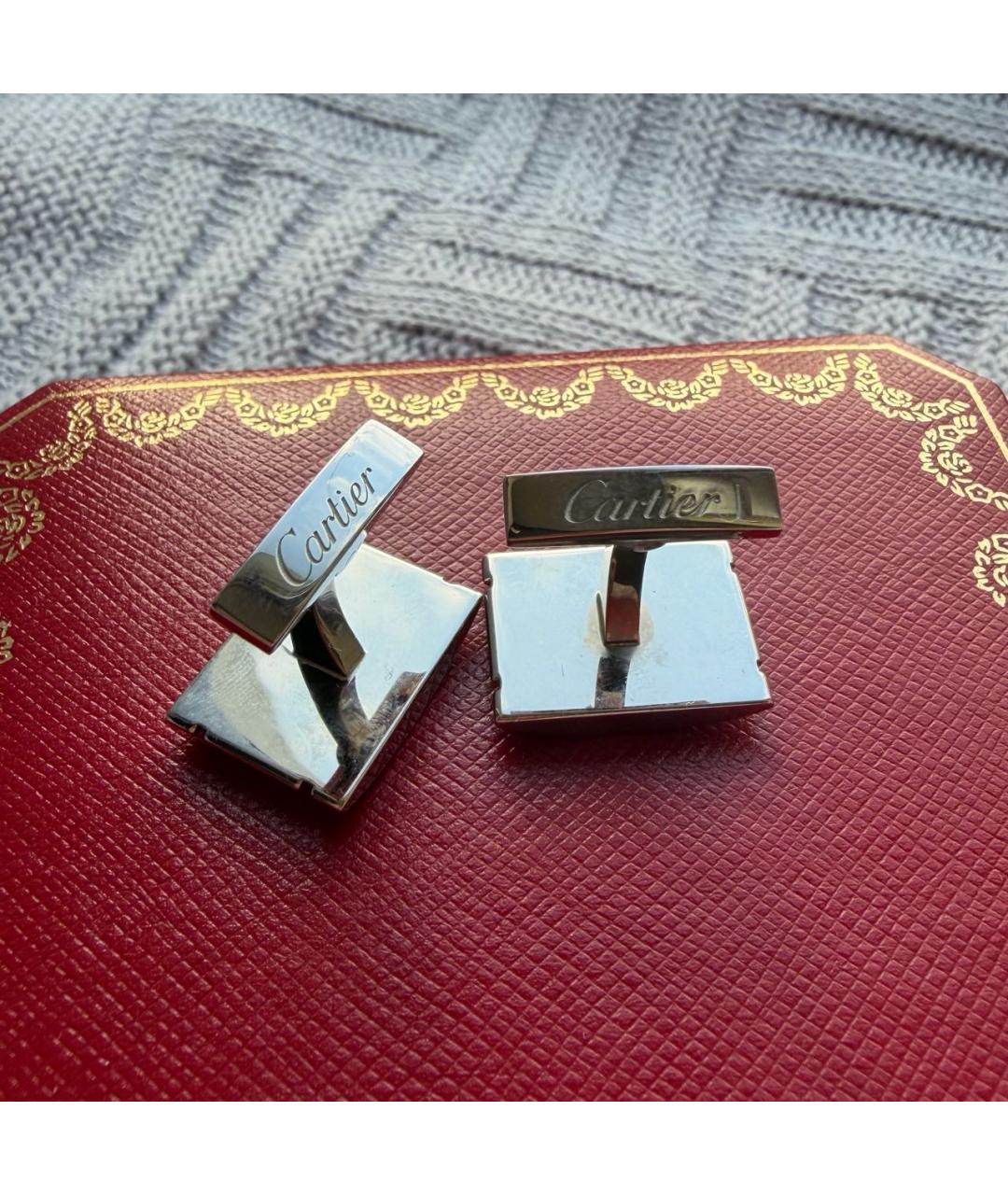 CARTIER Серебряные серебряные запонки, фото 6