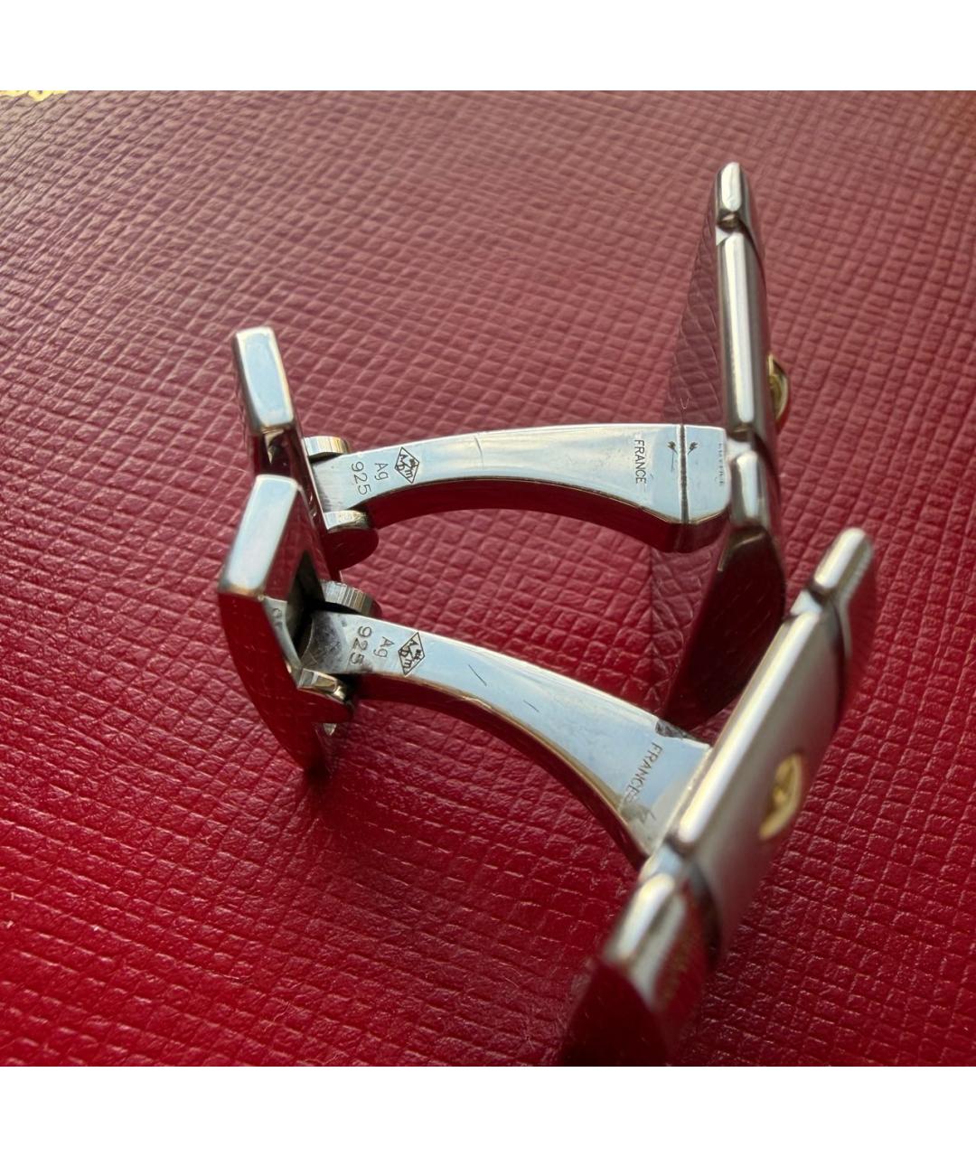 CARTIER Серебряные серебряные запонки, фото 5