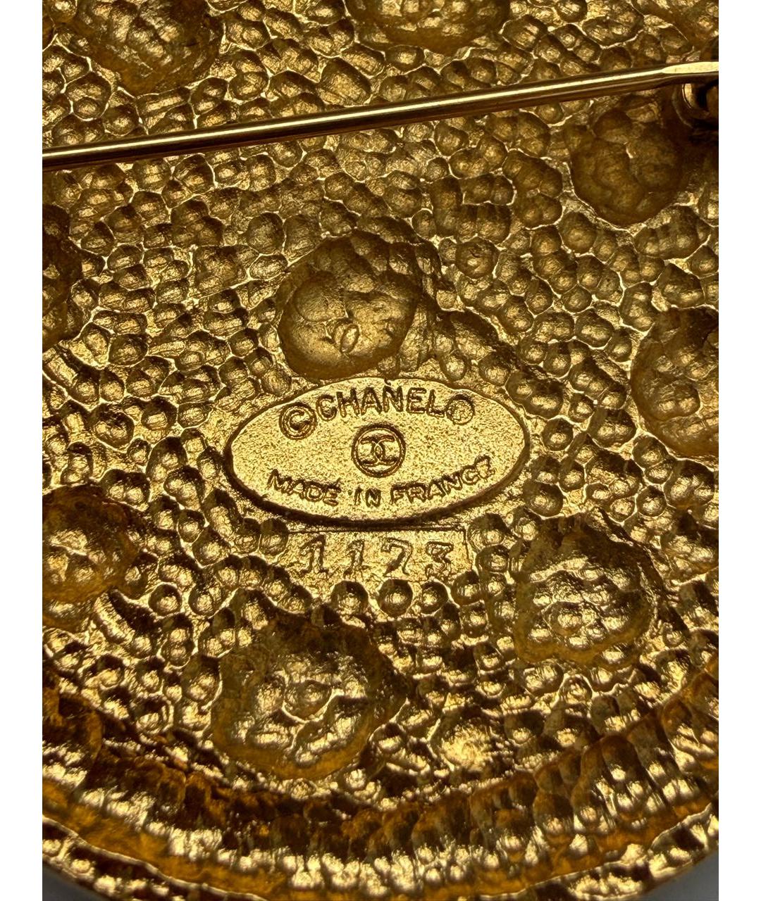 CHANEL Золотая позолоченная булавка / брошь, фото 3