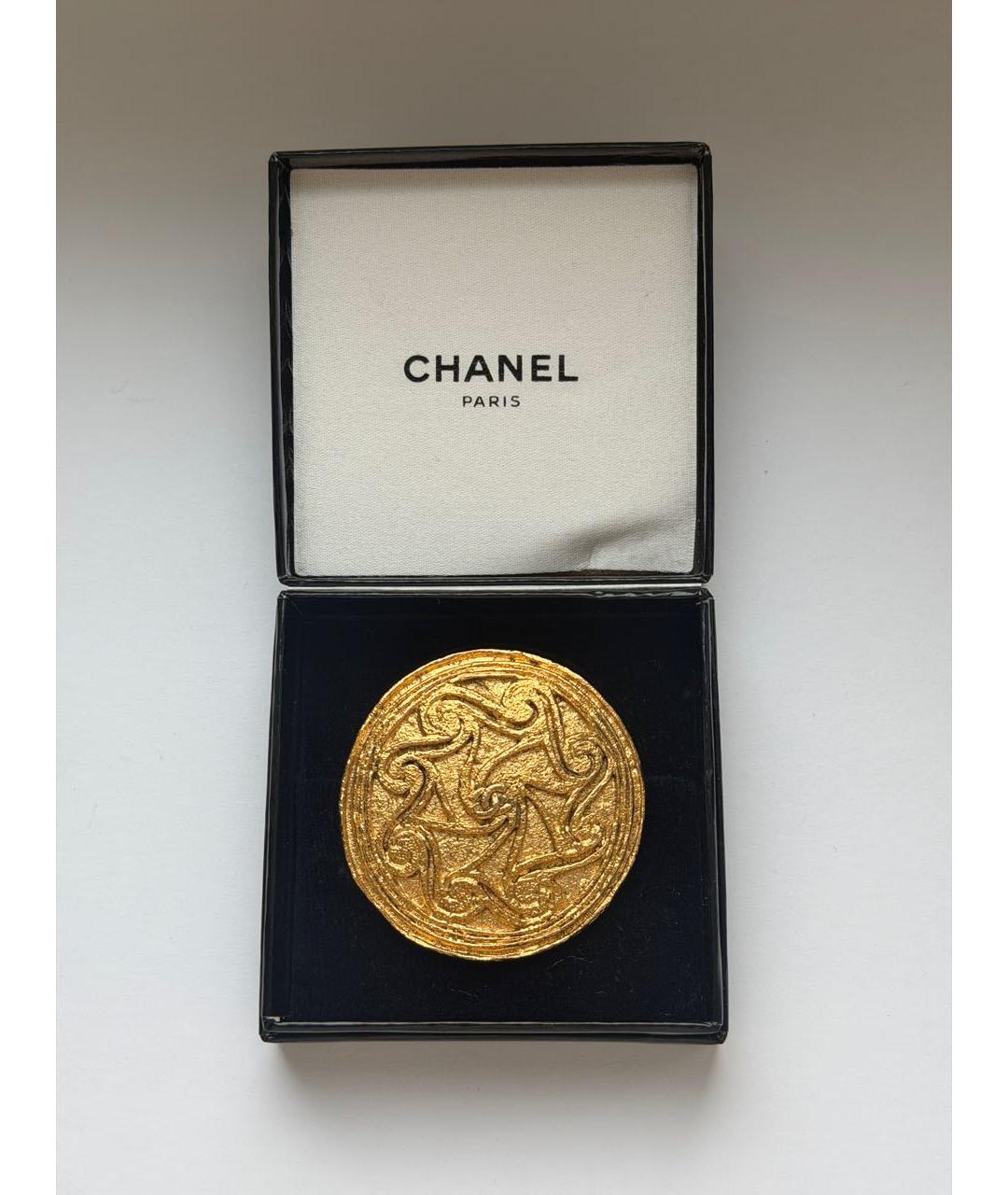 CHANEL Золотая позолоченная булавка / брошь, фото 4