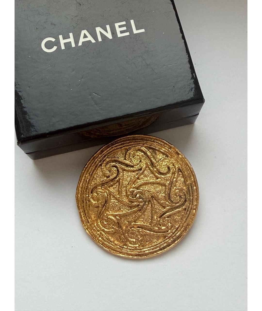 CHANEL Золотая позолоченная булавка / брошь, фото 5