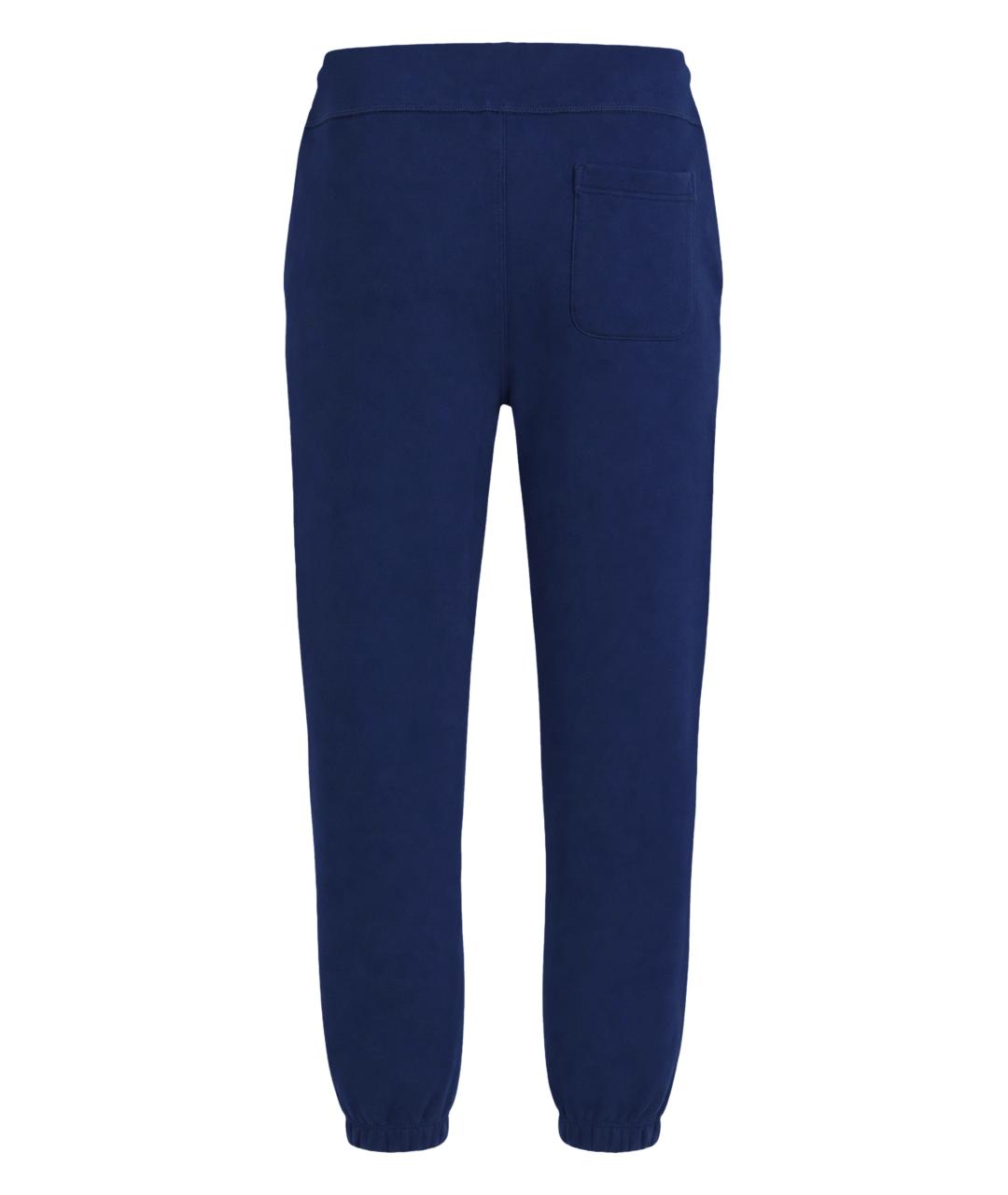 POLO RALPH LAUREN Синие хлопковые повседневные брюки, фото 2