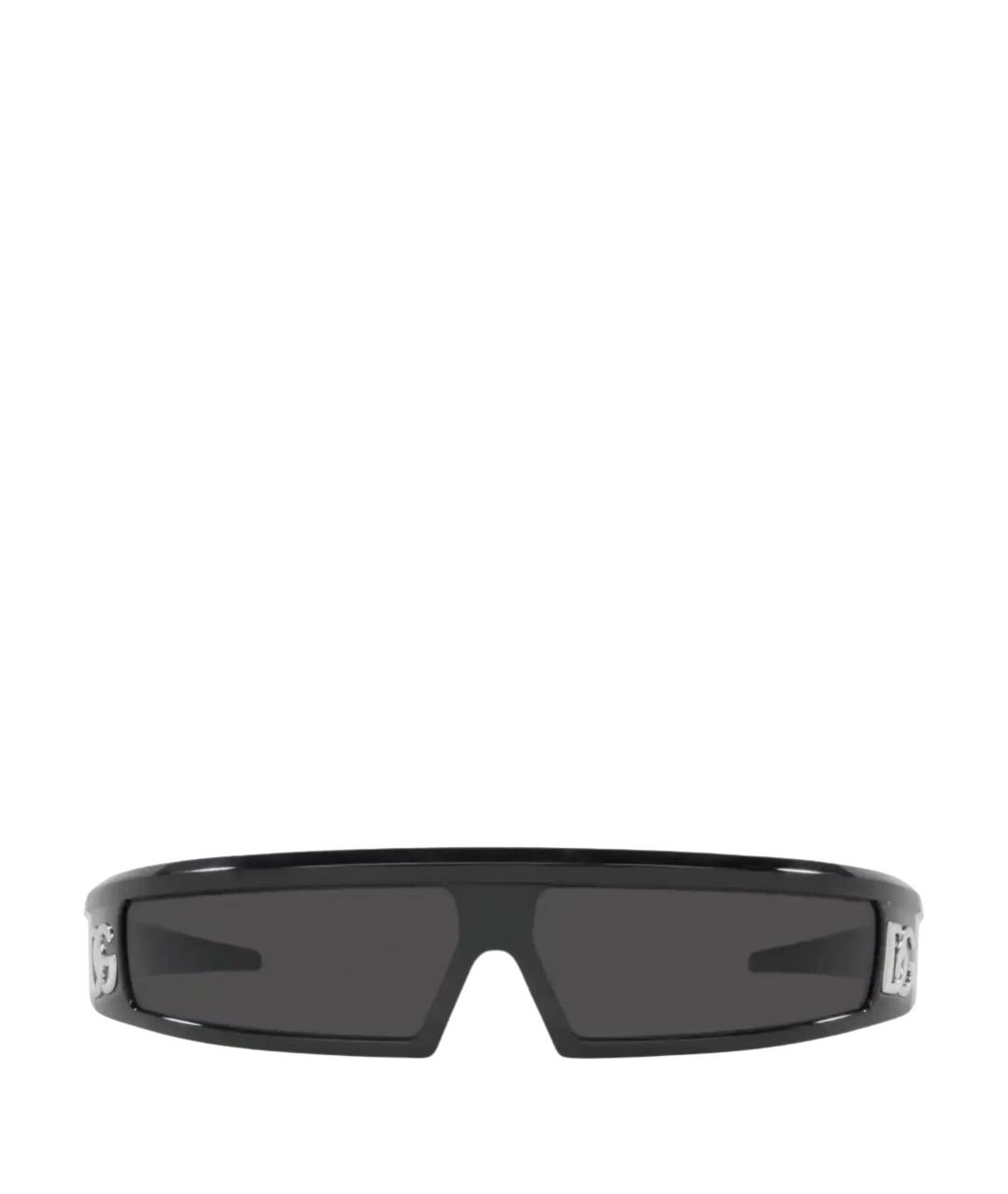 DOLCE&GABBANA Черные пластиковые солнцезащитные очки, фото 1