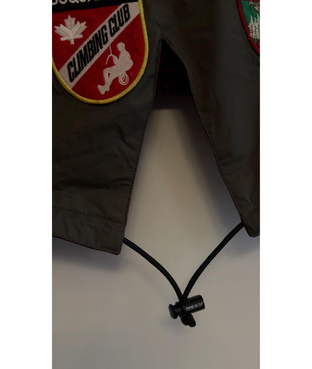 DSQUARED2 Хаки нейлоновая куртка, фото 8