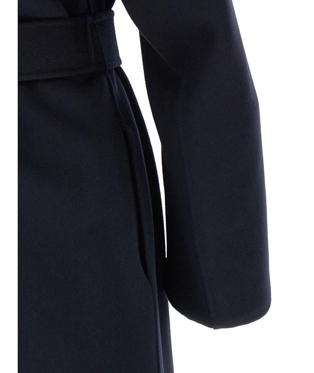 'S MAX MARA Темно-синее шерстяное пальто, фото 4