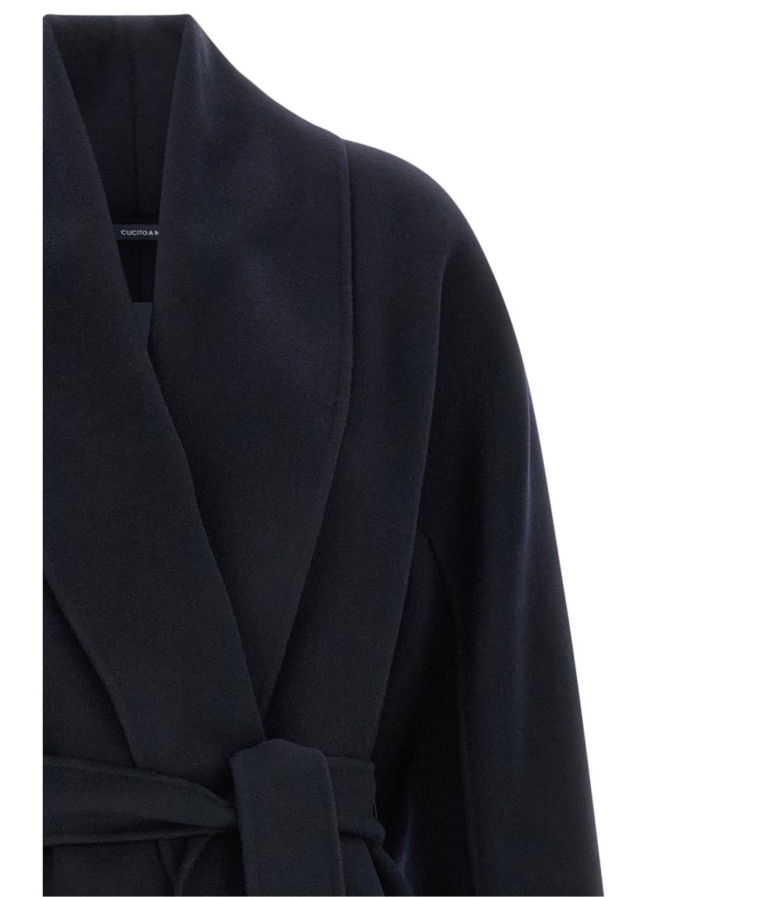 'S MAX MARA Темно-синее шерстяное пальто, фото 3