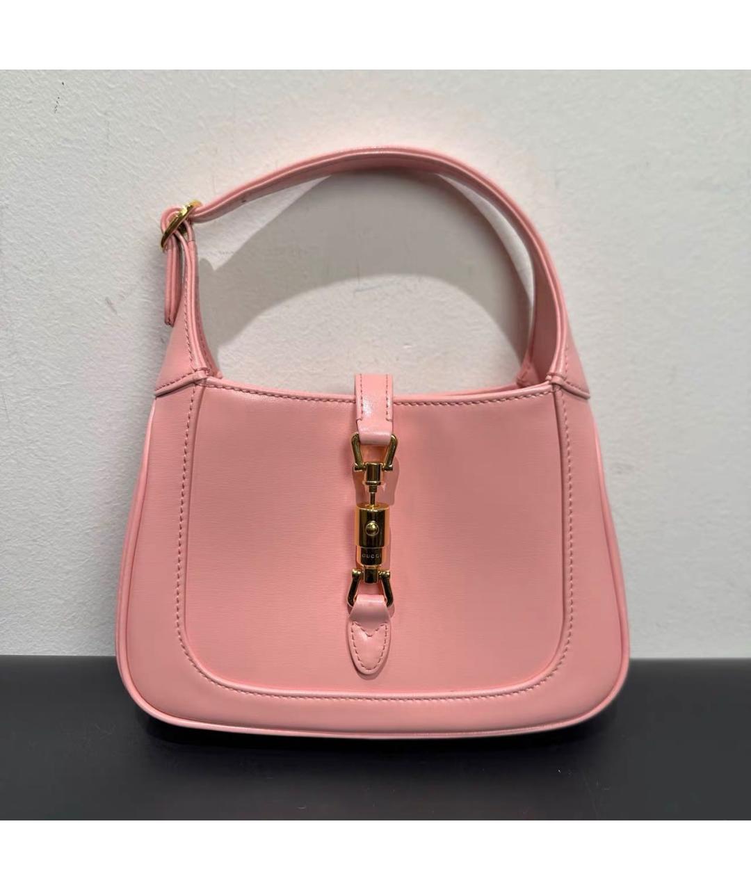 GUCCI Розовая кожаная сумка через плечо, фото 2