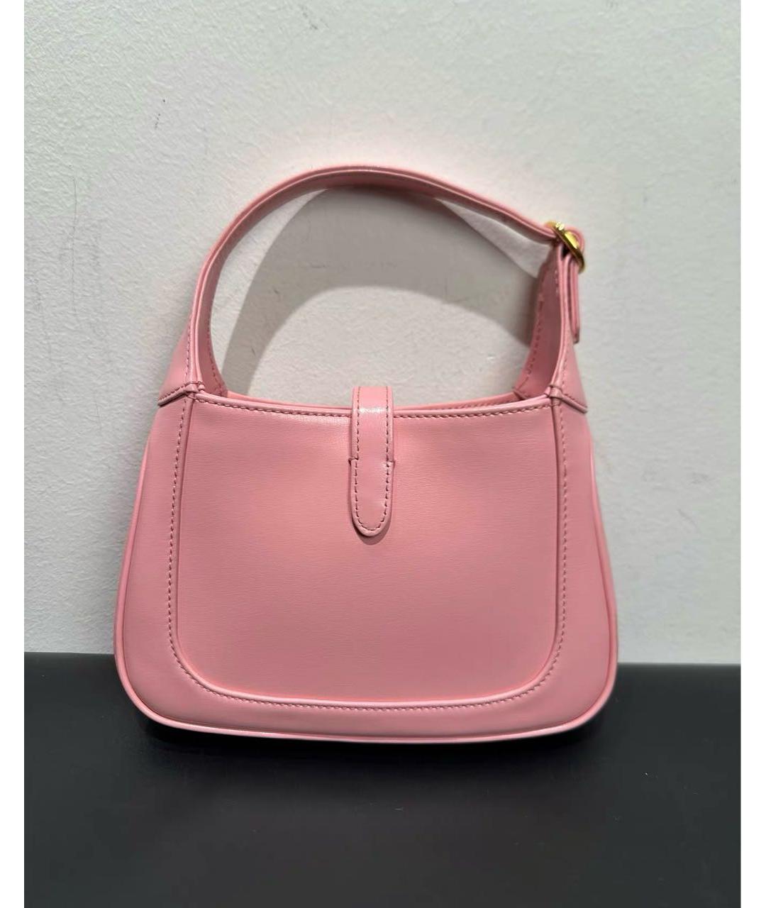 GUCCI Розовая кожаная сумка через плечо, фото 3