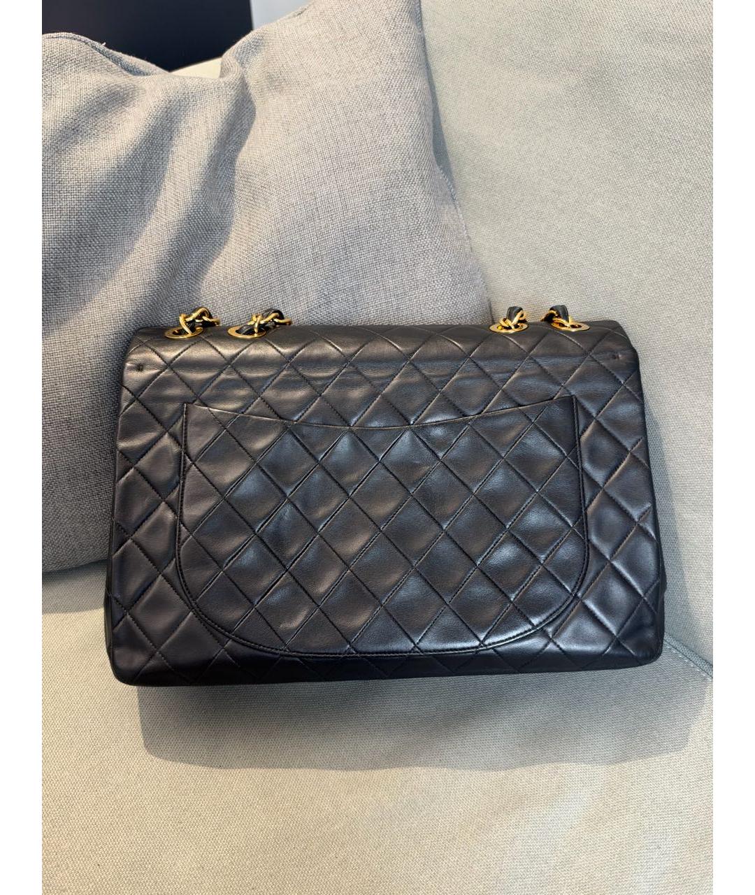 CHANEL Черная кожаная сумка через плечо, фото 3