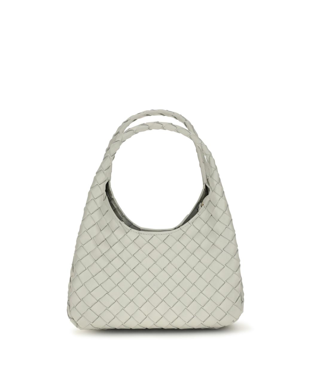 BOTTEGA VENETA Серая кожаная сумка тоут, фото 5