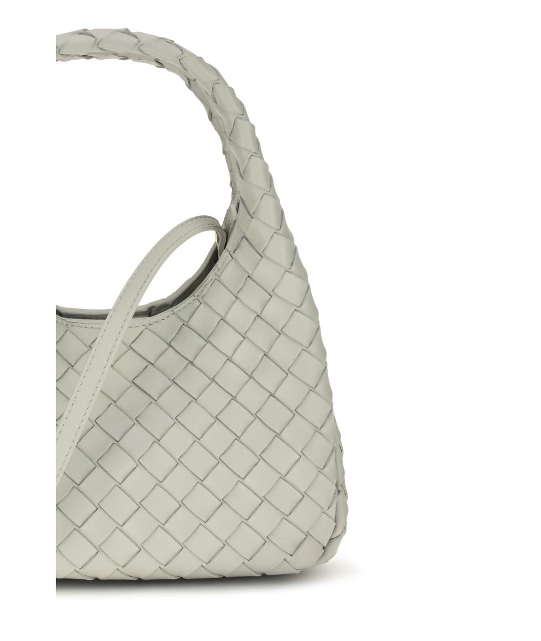 BOTTEGA VENETA Серая кожаная сумка тоут, фото 4