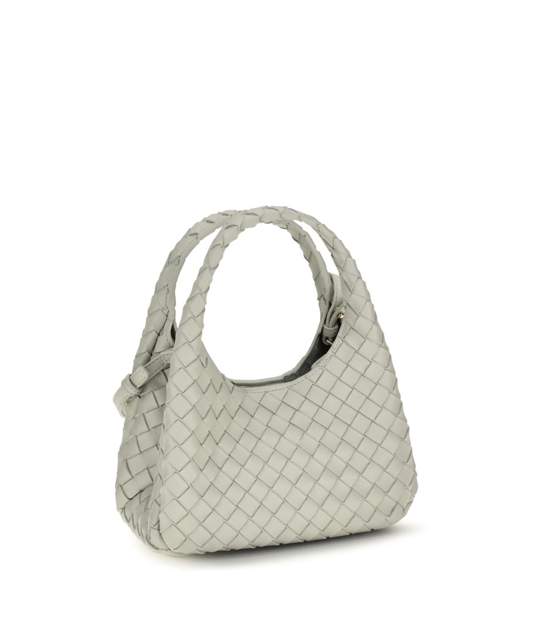 BOTTEGA VENETA Серая кожаная сумка тоут, фото 3