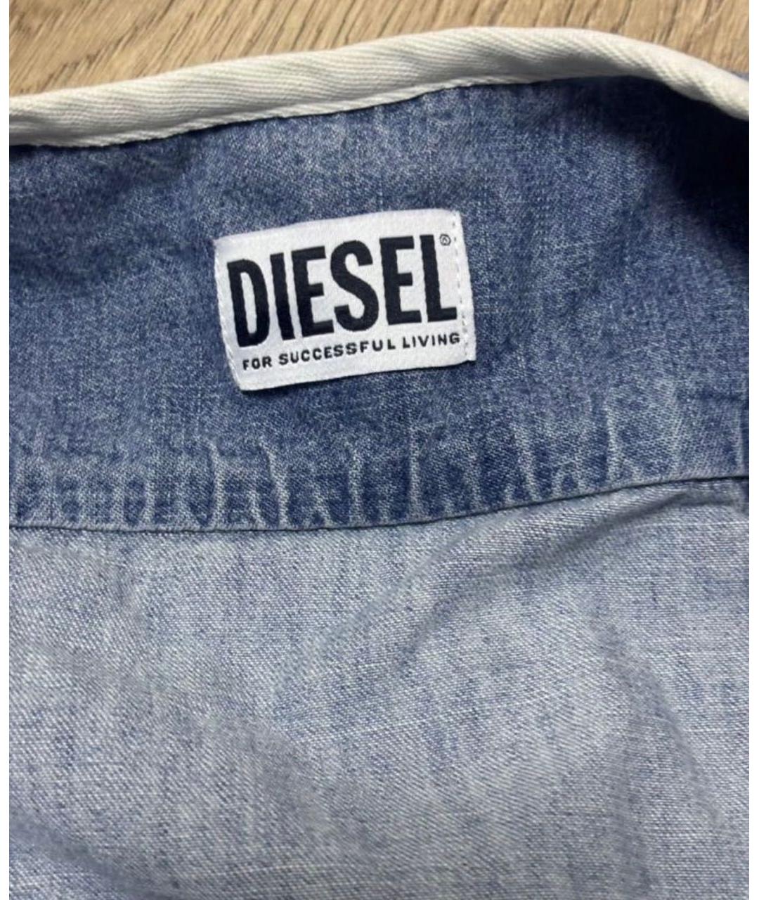 DIESEL Голубое деним вечернее платье, фото 2
