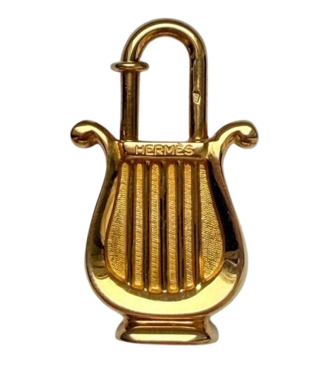 HERMES Золотая позолоченная подвеска, фото 1