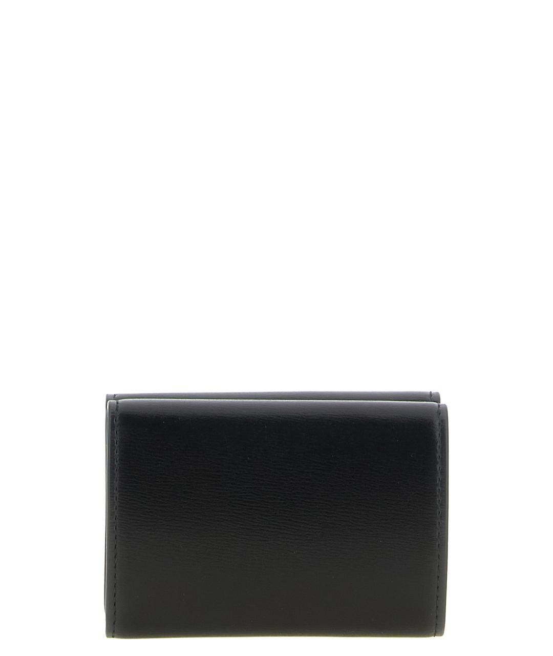 JIL SANDER Черный кожаный кошелек, фото 2