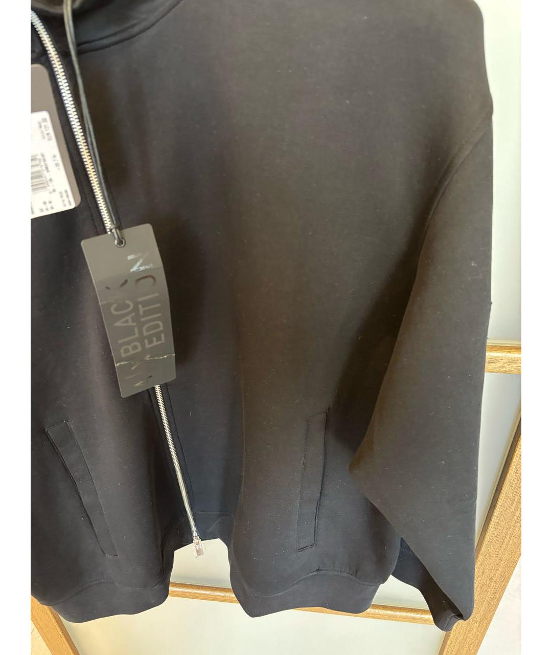 ARMANI EXCHANGE Черная хлопко-эластановая куртка, фото 8