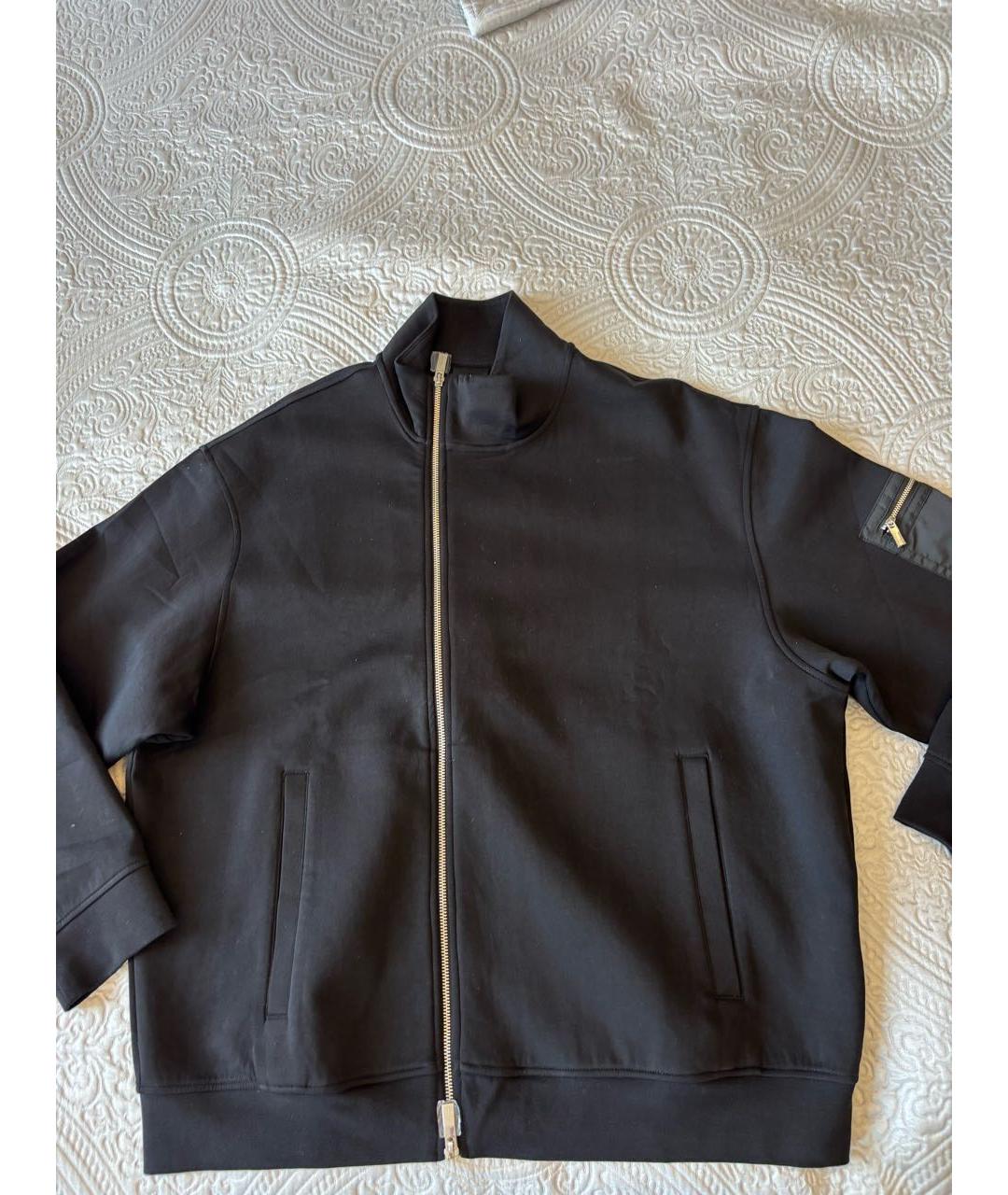ARMANI EXCHANGE Черная хлопко-эластановая куртка, фото 2