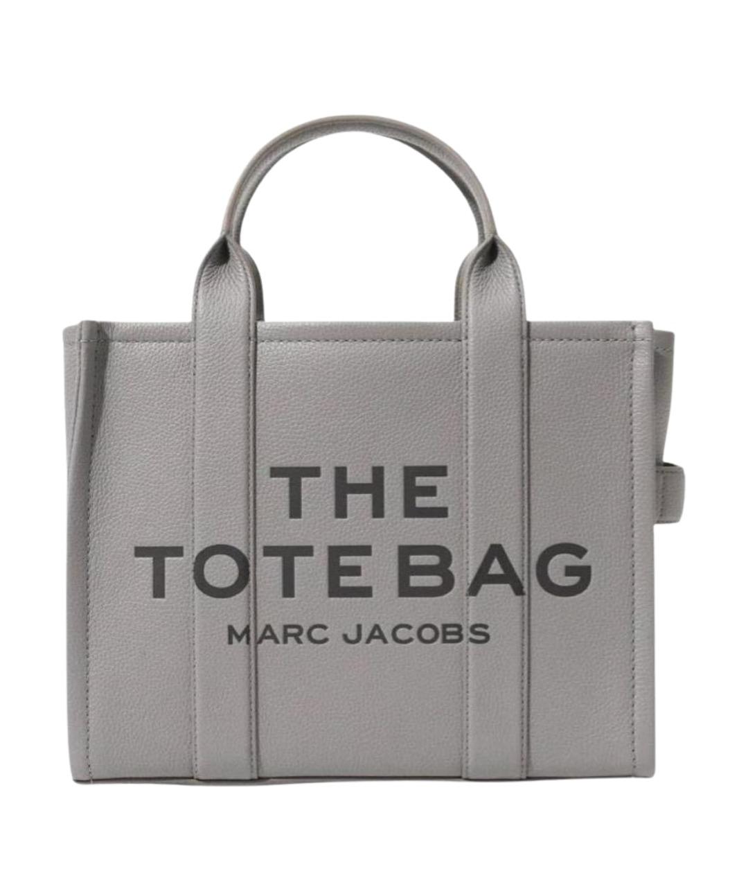 MARC JACOBS Серая кожаная сумка тоут, фото 1