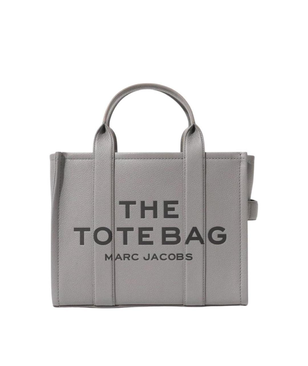 MARC JACOBS Серая кожаная сумка тоут, фото 4