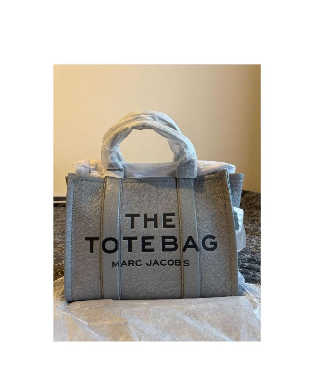MARC JACOBS Серая кожаная сумка тоут, фото 2
