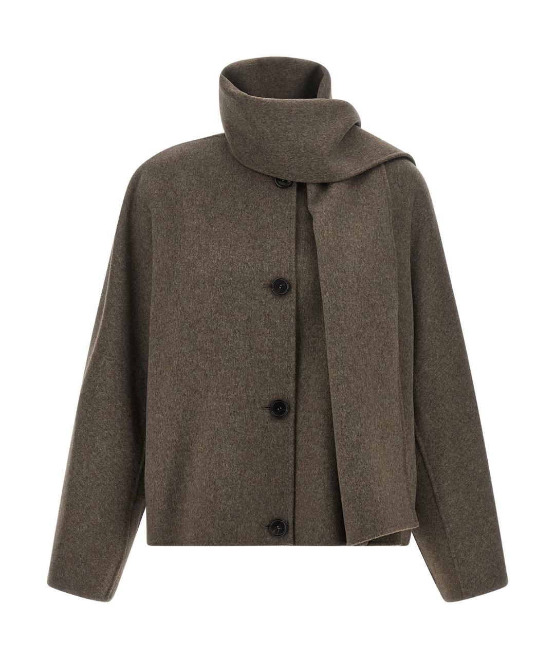 'S MAX MARA Коричневая шерстяная куртка, фото 1