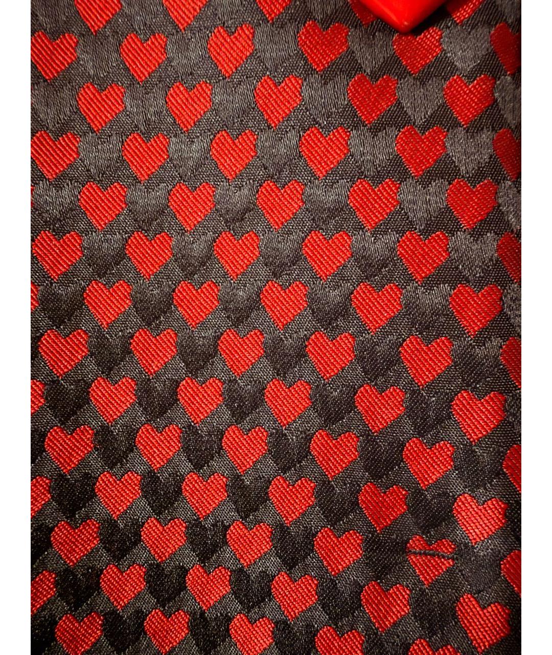 RED VALENTINO Бордовое полиэстеровое пальто, фото 5
