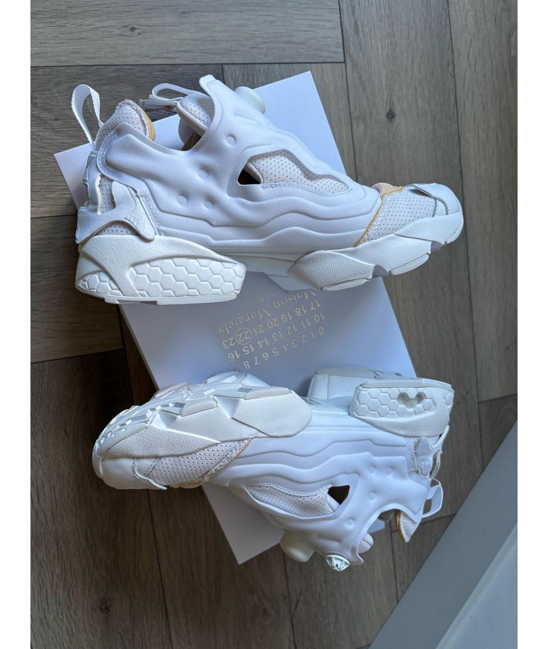 MAISON MARGIELA Белые кожаные кеды, фото 7