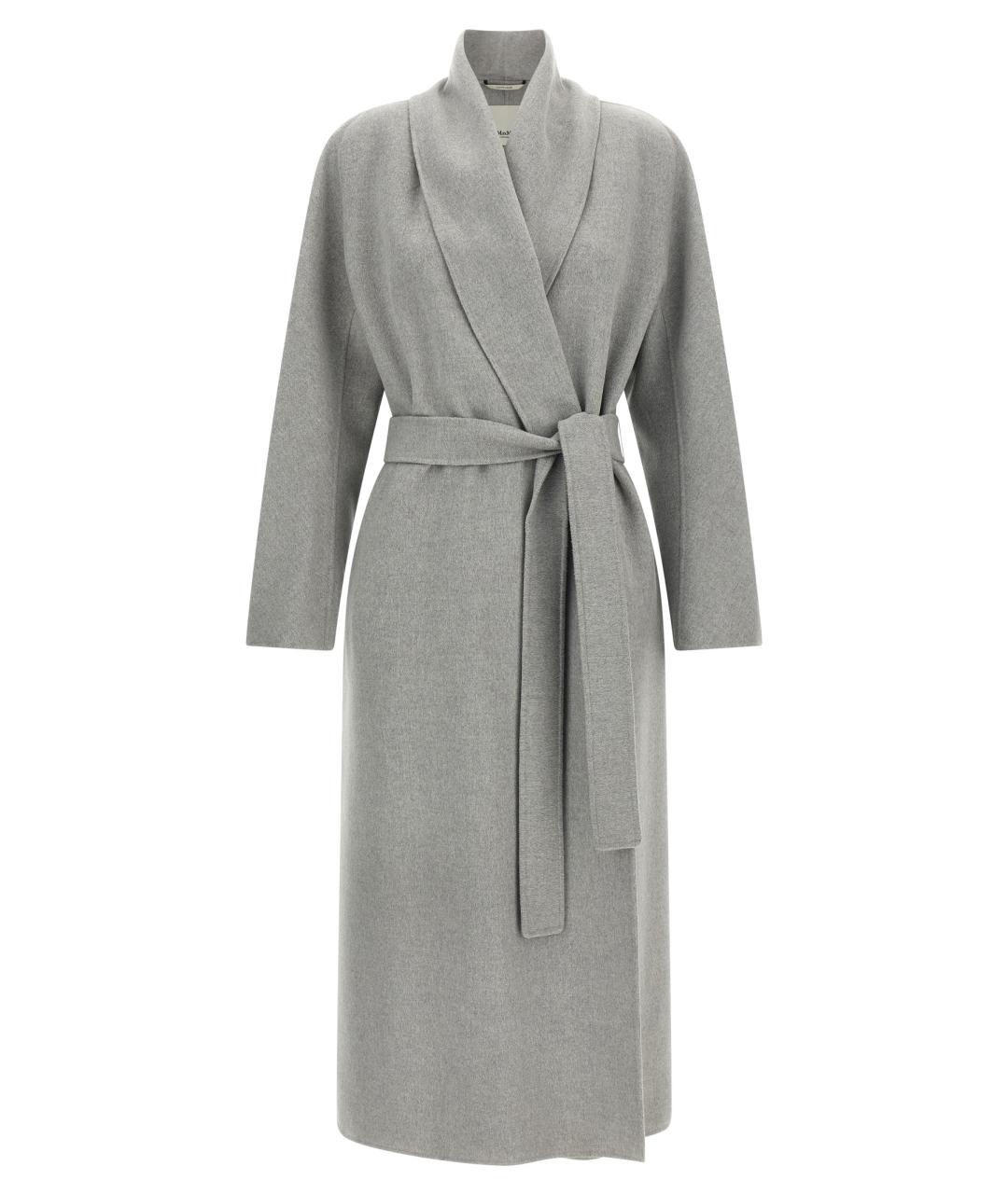 'S MAX MARA Серое шерстяное пальто, фото 1